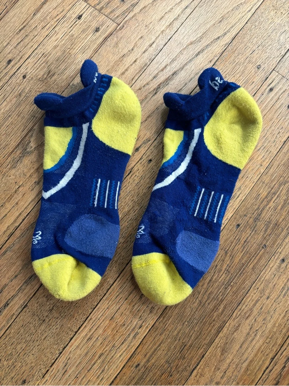 Balega in Navy and Yellow - Cushioned Performance